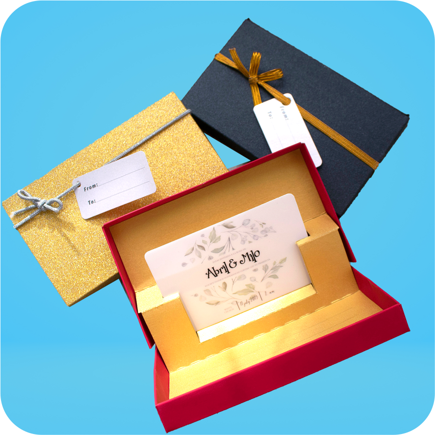 Cajas para tarjetas de regalo