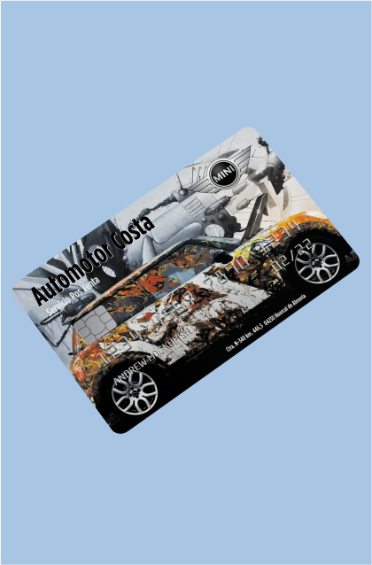 Tarjeta PVC personalizada para Automotor con impresión a color de alta calidad