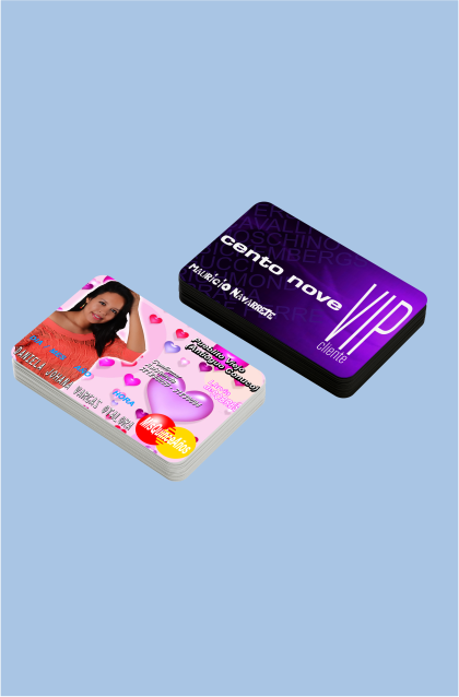 Tarjeta PVC personalizada para Cento Nove con impresión a color de alta calidad