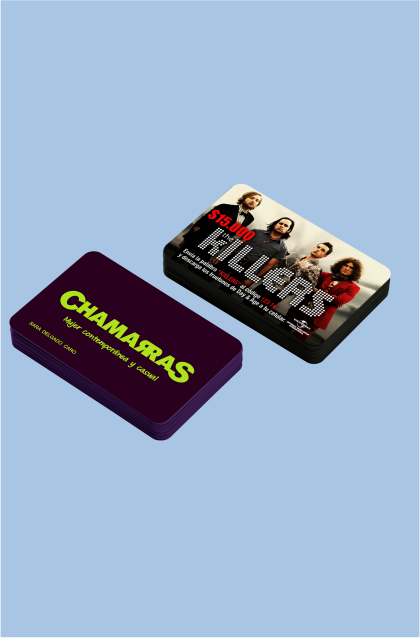 Tarjeta PVC personalizada para Killers con impresión a color de alta calidad